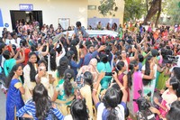 Manasuku Nachindi Movie Team at Kasturba Gandhi College